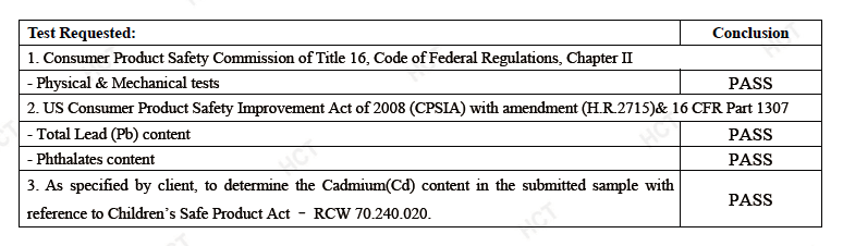 儿童相册做质检报告 做CPC证书 CPSIA认证 CPSC认证